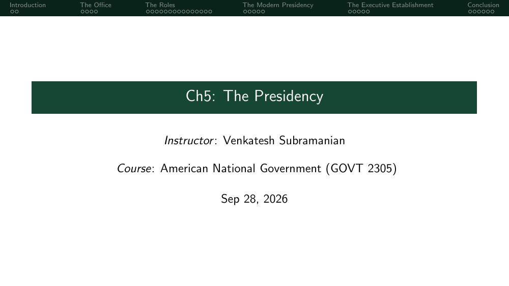 First page of 05 govt2305 pres