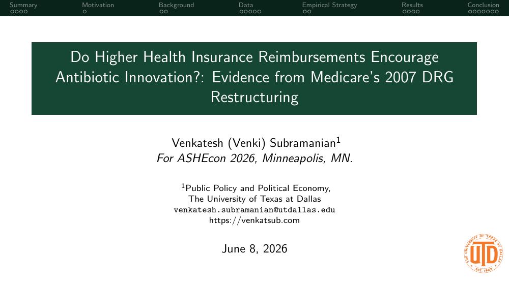 First page of ashecon26 slides
